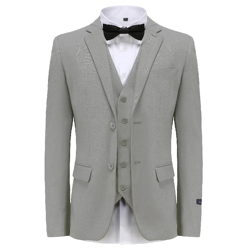 GINO VITALE SUIT/M3OO/LT GRAY