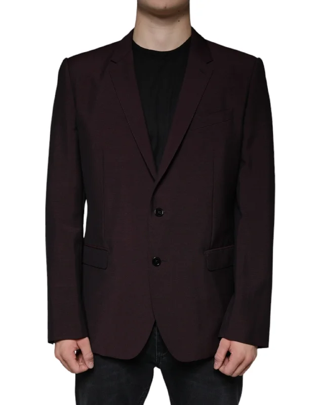 Dolce & Gabbana  Wool Single Breasted Dress Men's Blazer