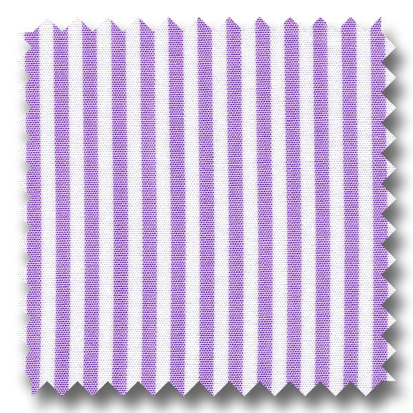 Lavender Stripe 2Ply Broadcloth - Custom Dress Shirt