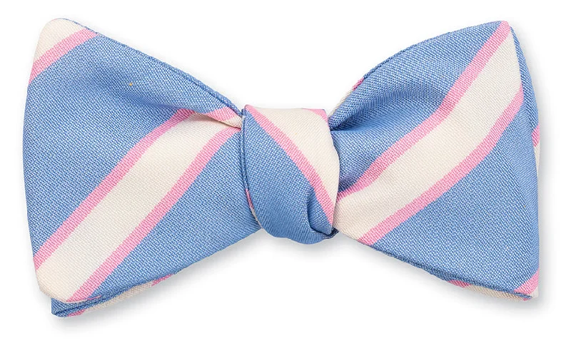 Blue Dudley Stripes Bow Tie - B5451