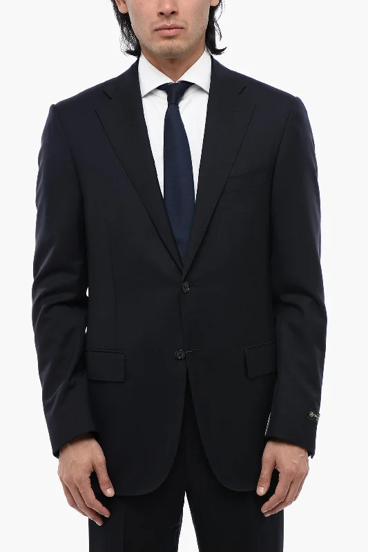 Corneliani Extrafine Virgin Wool Leader Blazer With Flap Pockets