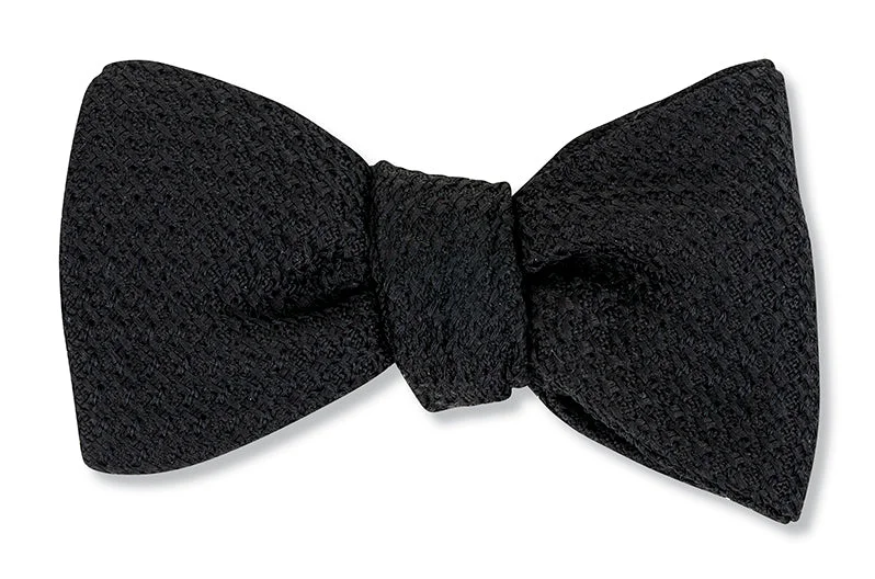 Black Grenadine Bow Tie - B5664