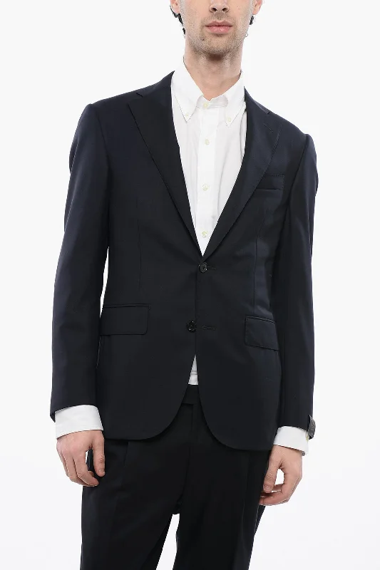 Corneliani Notch Lapel Academy Virgin Wool Blazer