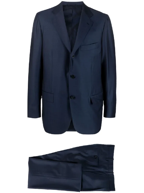 Kiton Pre Men's Suit blue