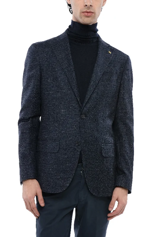 Corneliani Cc Collection Side Vents Notch Lapel 2-Button Blazer