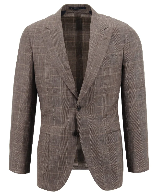 Tan Glen Plaid Suit