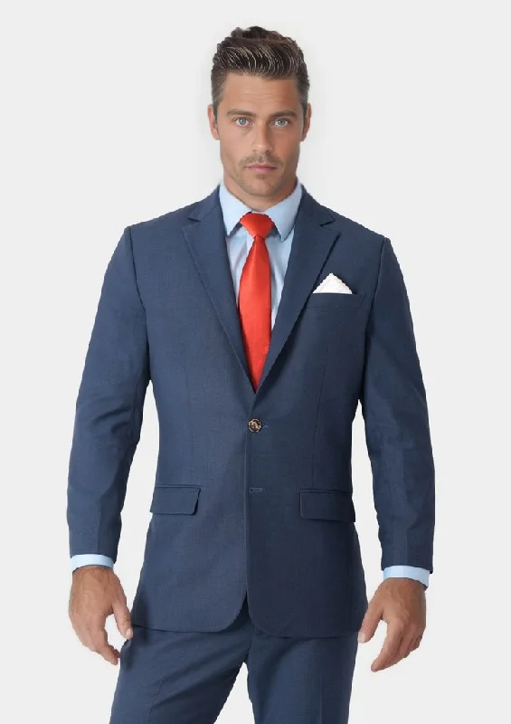 Astor Yale Blue Crosshatch Suit