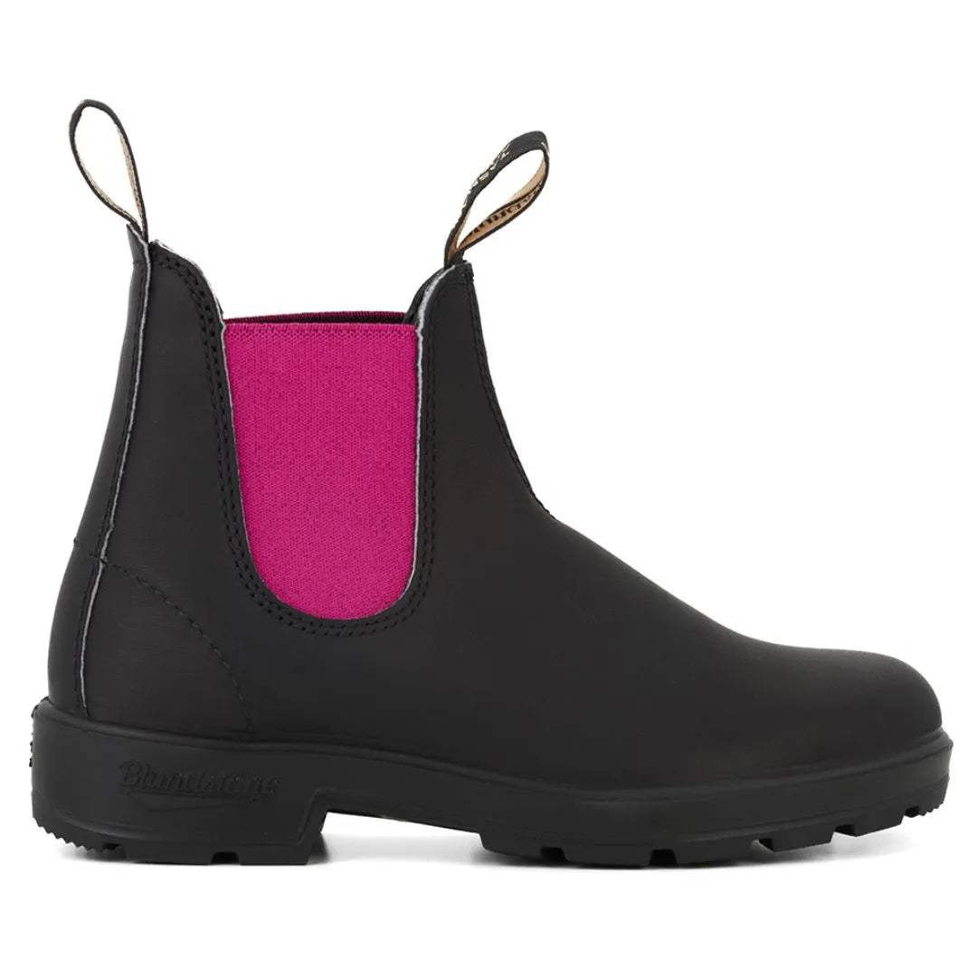 Blundstone 2208 Black Fuchsia Slip On Chelsea Boots