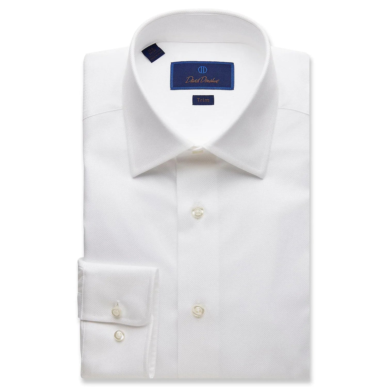 David Donahue Dress Shirt - Royal Oxford (2 Colors) (Trim)