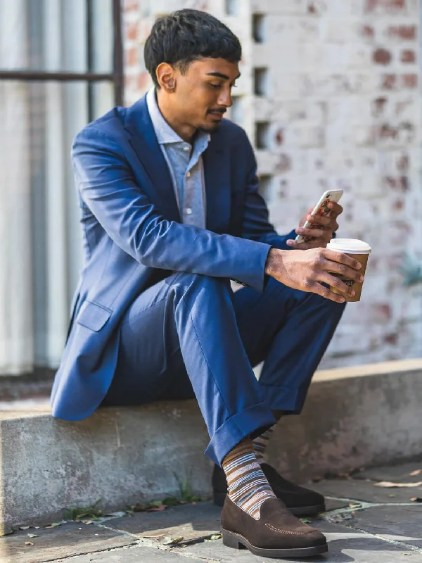 Blue Dormeuil Suit - Venice Lining