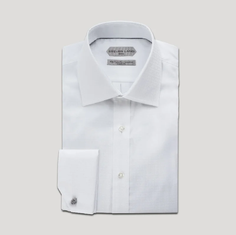 The Romeo Dress Shirt | Elite Collection | Double Woven Cotton | French Cuff | White