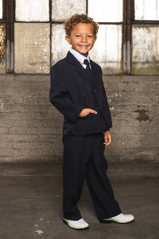 "Joey" Kids Navy Suit 5-Piece Set