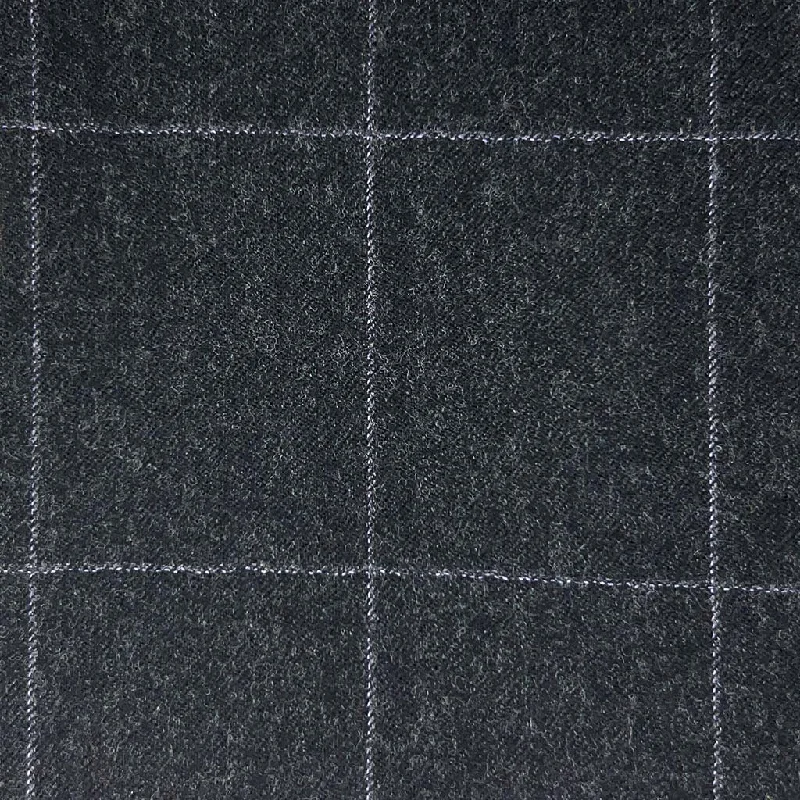 Charcoal Grey Windowpane