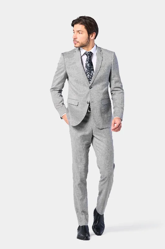 Gray Sharkskin 2 Button Suit