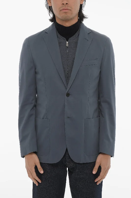 Corneliani Id Wool Blend Blazer With Removable Chest Piece