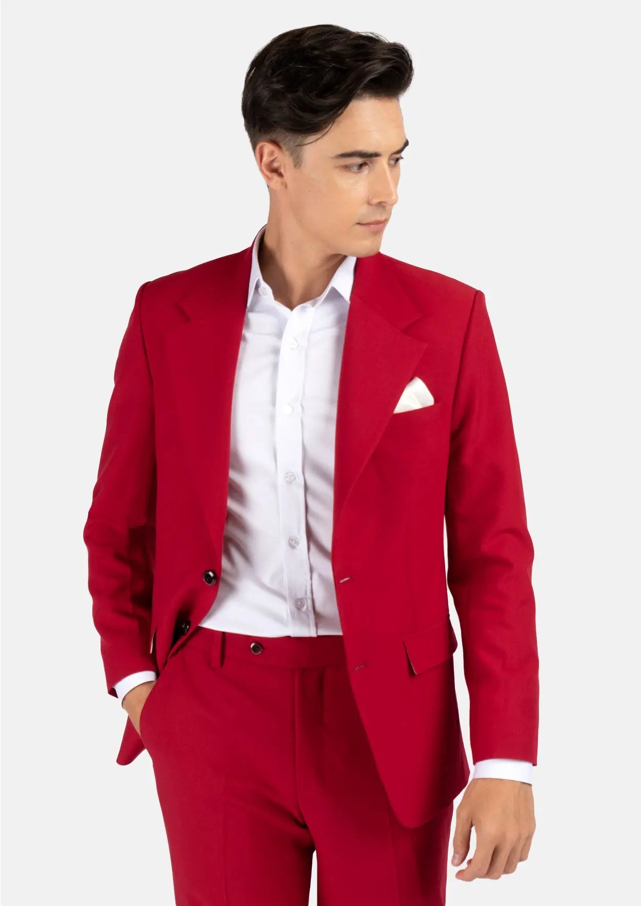 Ellis Spanish Red Stretch Suit