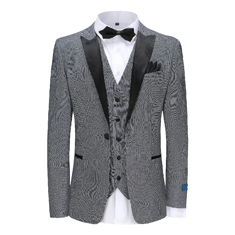 SLIM FIT TUXEDO/TX296/BLUE GRAY