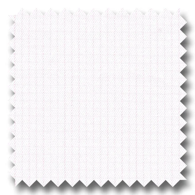 Light Pink Check 2Ply Mini Twill - Custom Dress Shirt