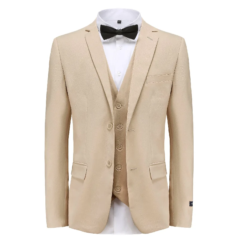 MILANO LABEL SLIM FIT SUIT/M3OO/TAN