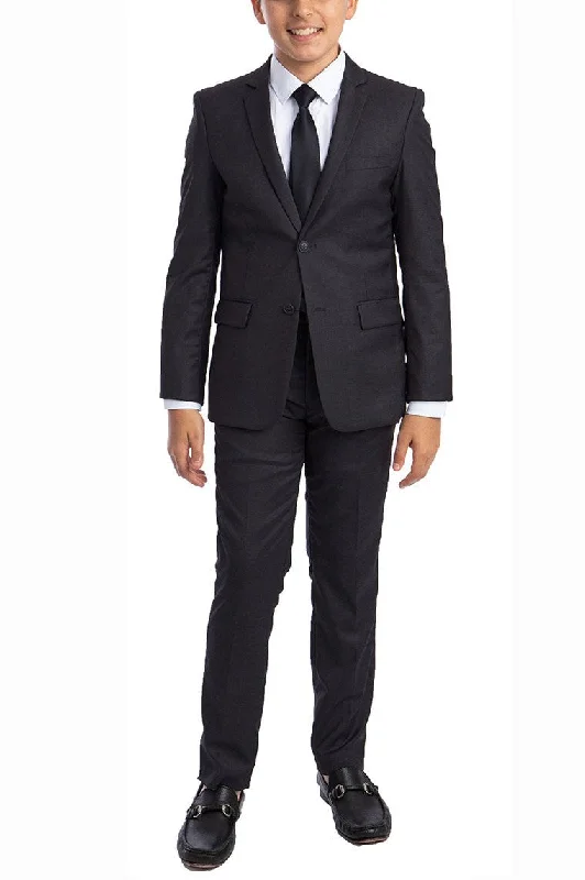 "Noah" Perry Ellis Kids Charcoal 5-Piece Suit