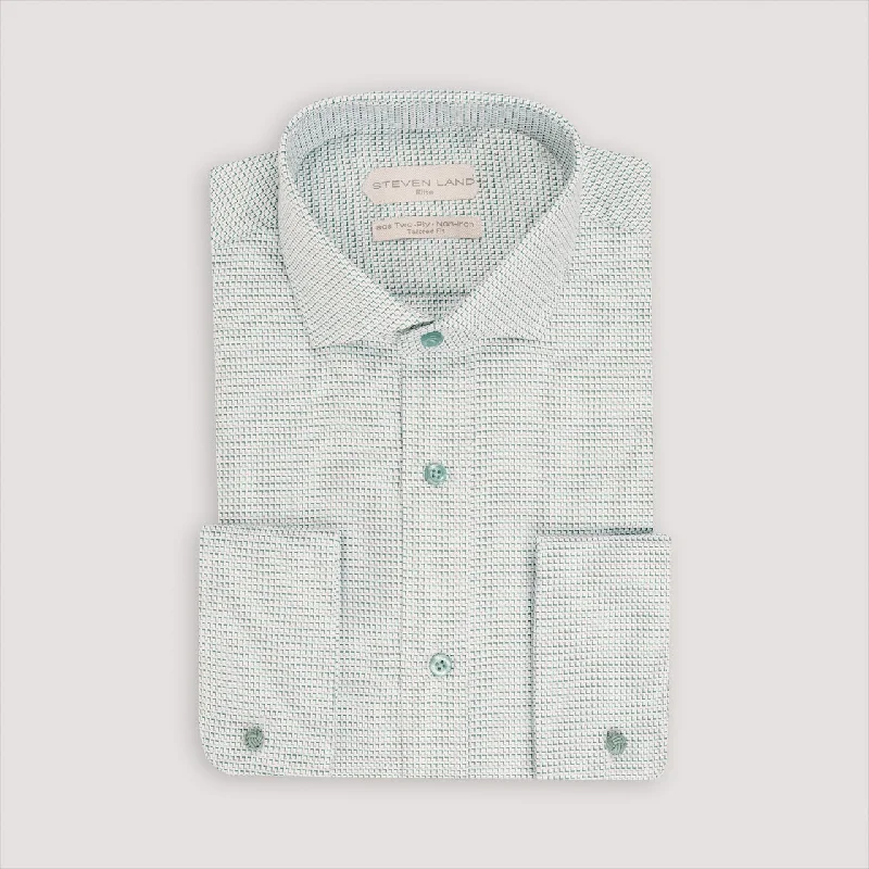 The Oliver Dress Shirt | Semi Spread Collar | Angled French Cuff | 100% Cotton