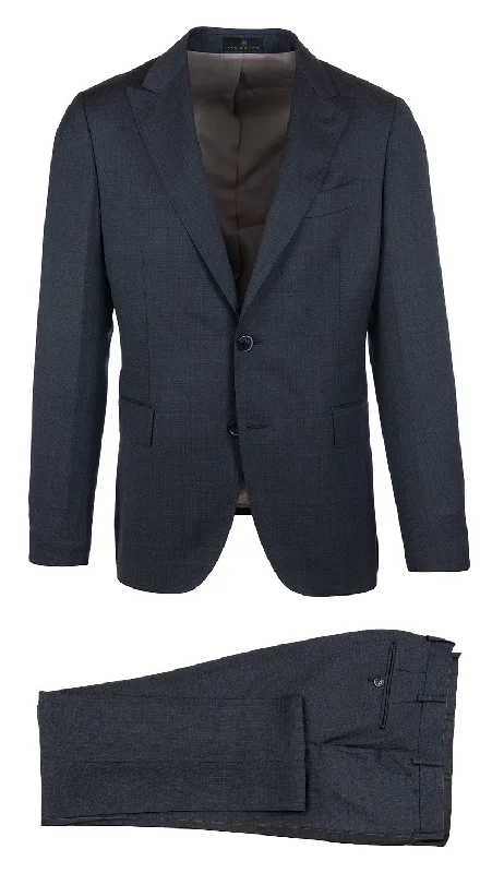 Charcoal Peak Lapel Suit