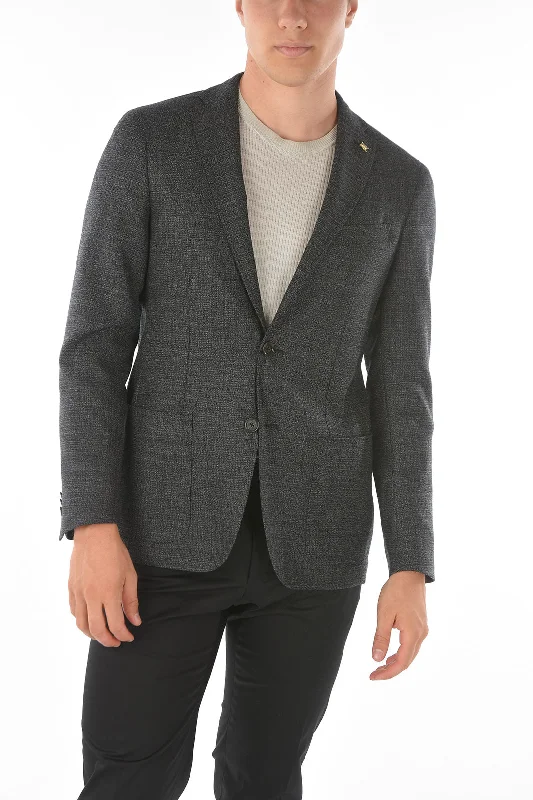 Corneliani CC COLLECTION Patch Pocket RIGHT Virgin Wool Blazer