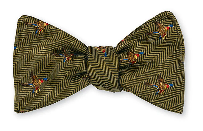 Green Edgewater Ducks Bow Tie - B5355