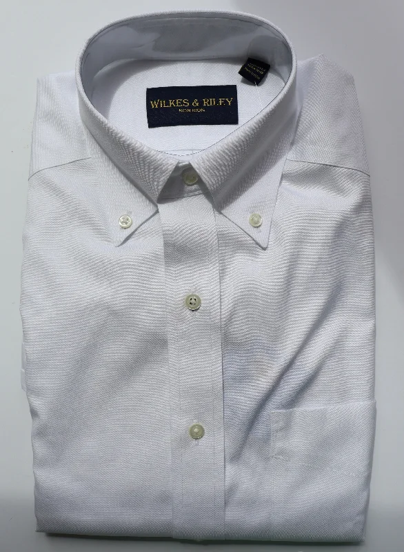 The Shirt Shop Dress Shirt - White Button Down (Average Sleeve Length)