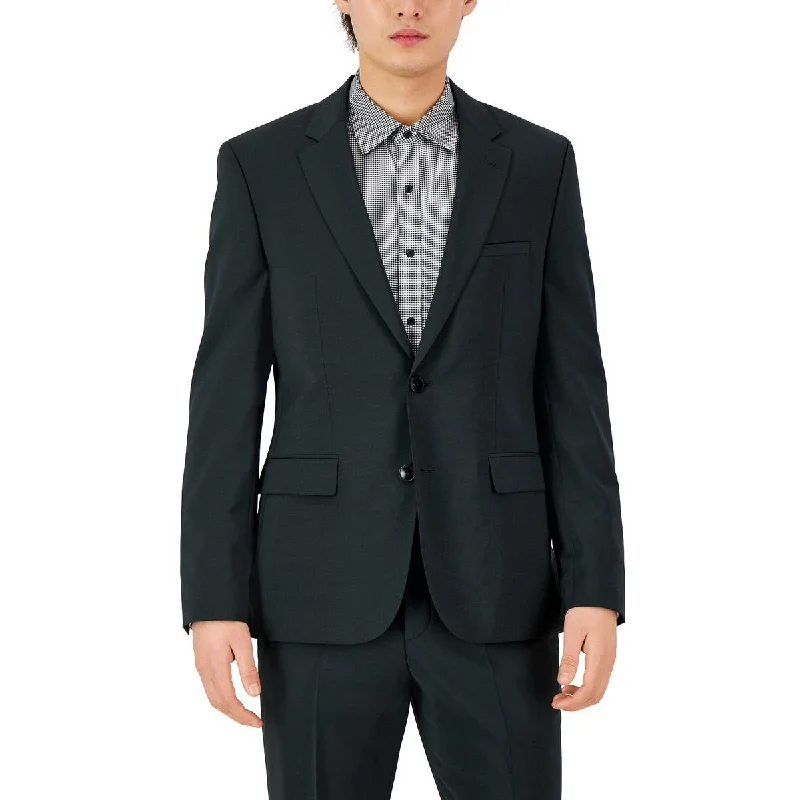 Karl Mens Virgin Wool Modern Fit Two-Button Blazer