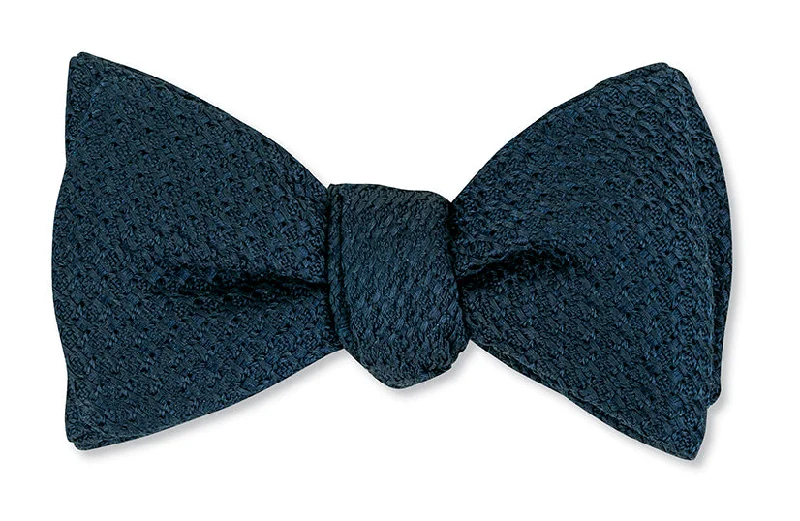 Navy Grenadine Bow Tie - B5665