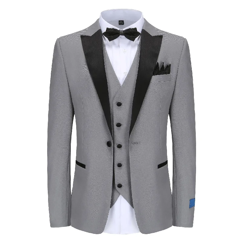 SLIM FIT TUXEDO-TX500-LIGHT GREY