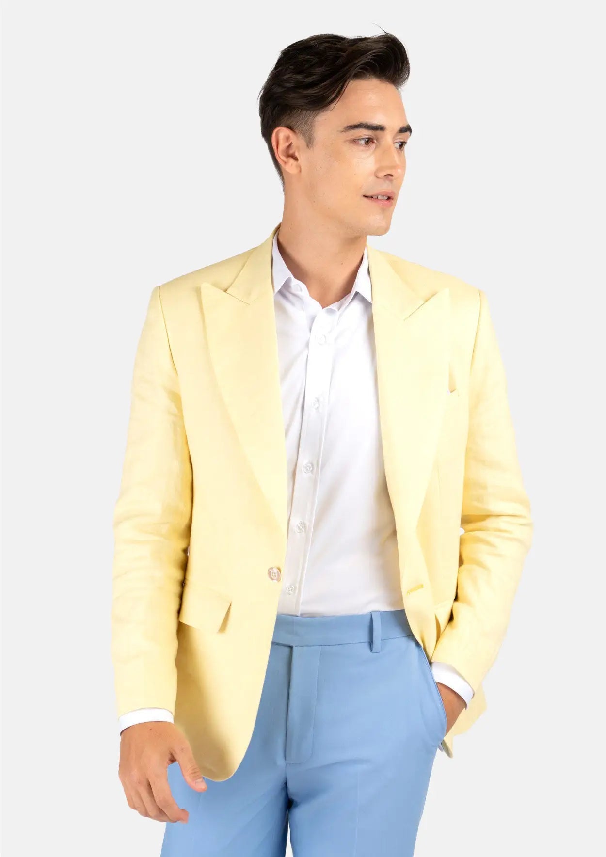 Liberty Light Yellow Linen Jacket