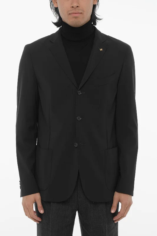 Corneliani Cc Collection Stretch Wool Unlined Blazer