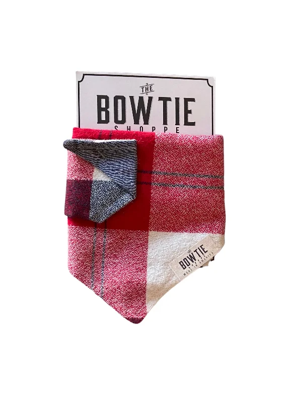 Reversible Pet Bandana - Giant Americana Check and Chambray