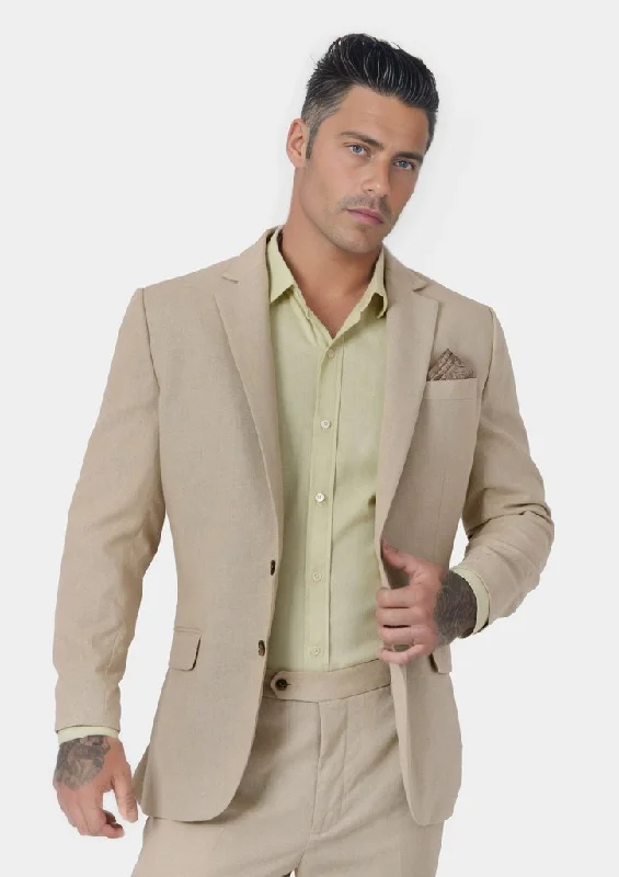 Astor Simply Taupe Linen Blend Jacket