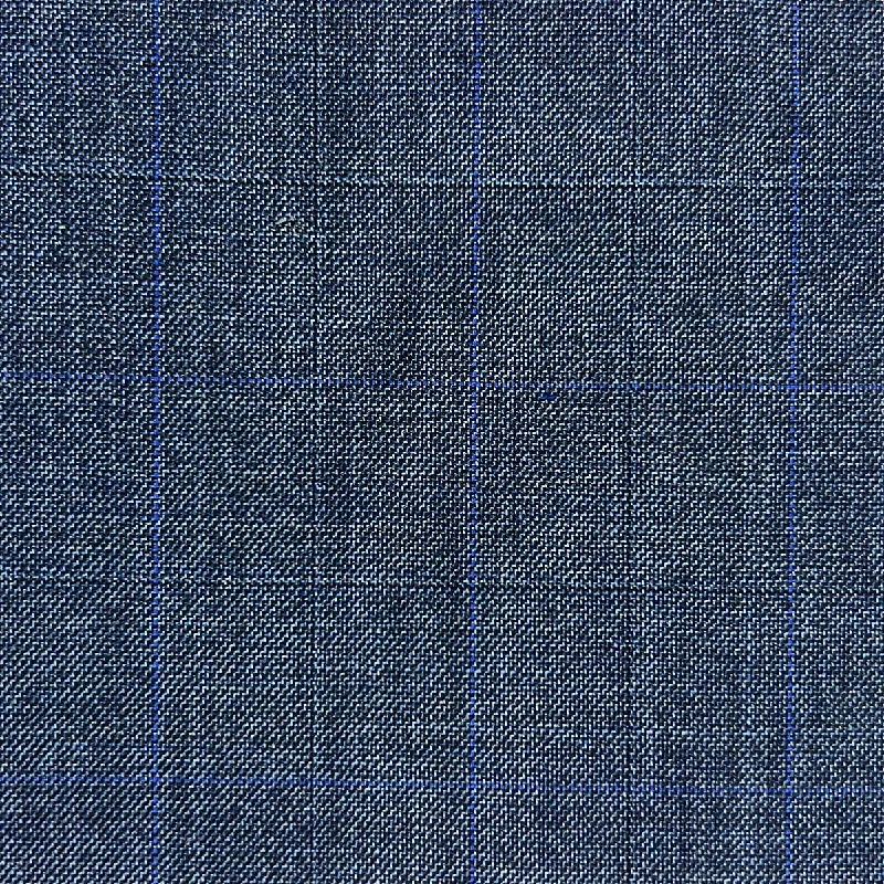 Westwood Hart Steel Blue Windowpane Bamboo Suit