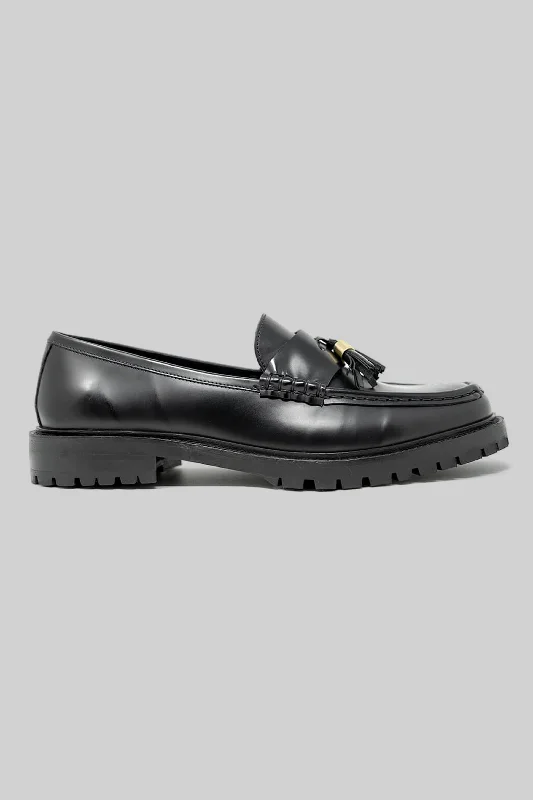 Campus Tassel Loafer Black