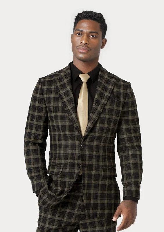 Ellis Black & Gold Check Suit