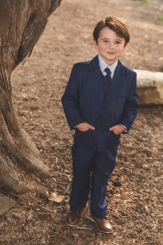 "Joey" Kids Indigo Suit 5-Piece Set