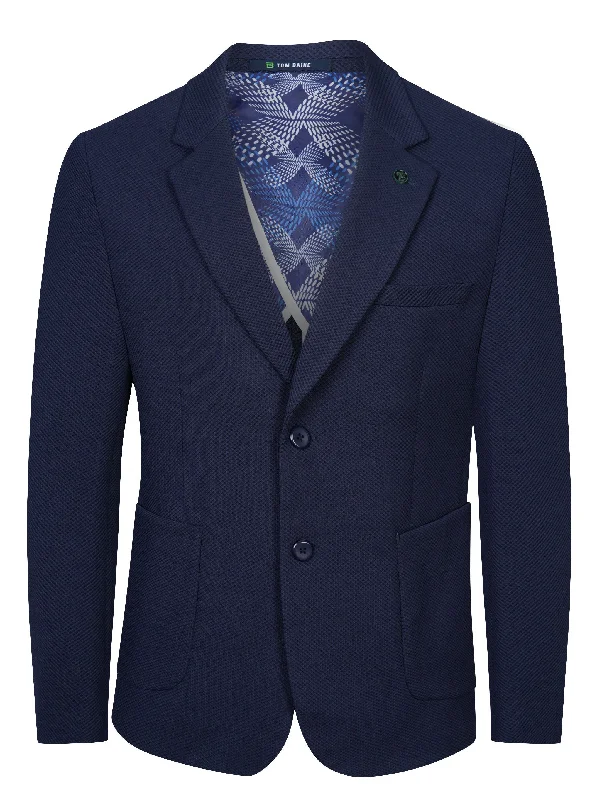 Tom Baine Slim Fit Waffle Performance Stretch Solid Sport Coat