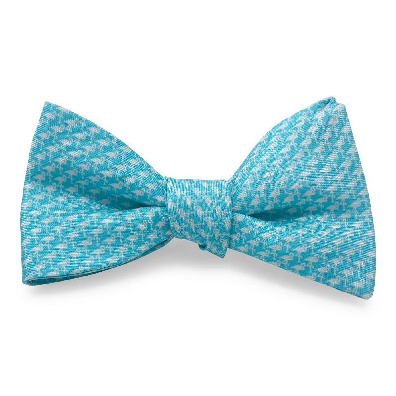 Flamingo Silhouette: Bow - Aqua