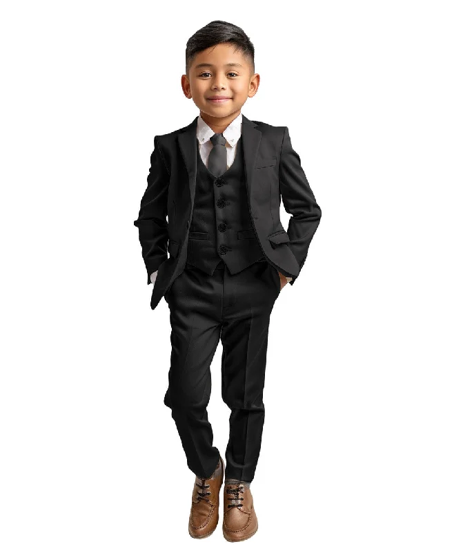 Zegarie Boys Suit Separate 2 Button Jacket - Black