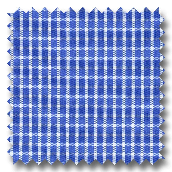 Dark Blue Mini Grid Gingham Check Broadcloth - Custom Dress Shirt